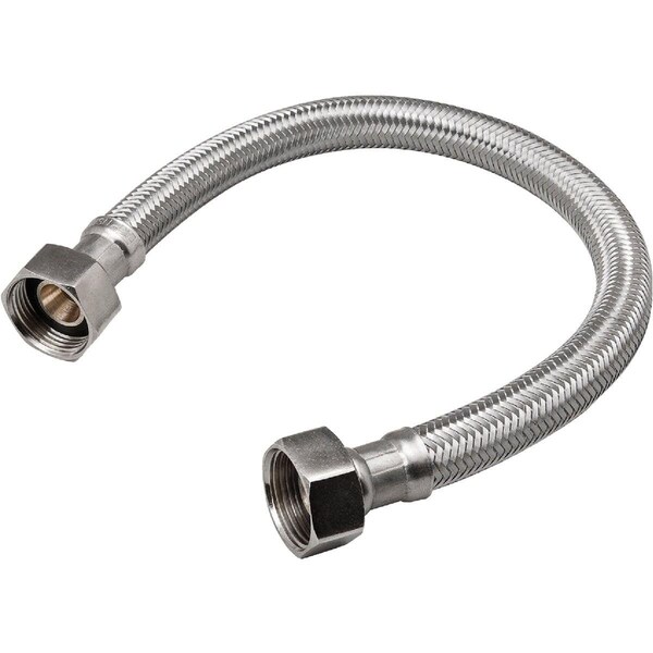 B & K 3/4 in. FIP x 3/4 in. FIP x 18 in. Braided Stainless Steel Water Heater Connector 496-221 - main